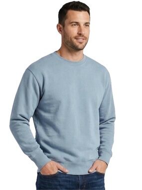 Sporty & Rich Unisex Blue Cotton Crewneck Sweatshirt Size Small & Medium
